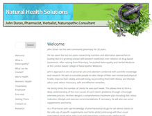 Tablet Screenshot of naturopathysolutions.com